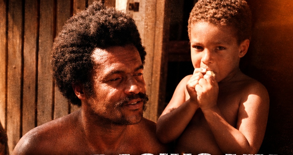 A father and his young son, from the Embracing My Father play flyer
